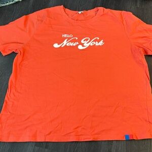 KULE orange hello New York cotton t shirt large